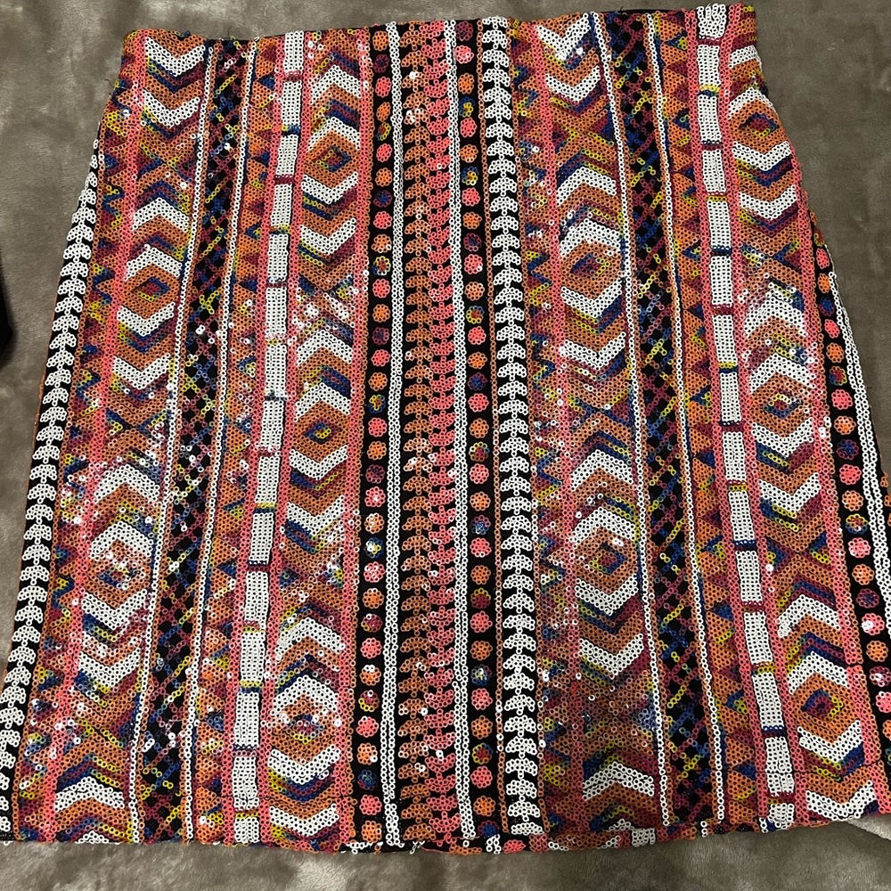 Sequin, colorful skirt, size medium, from a boutique unknown brand